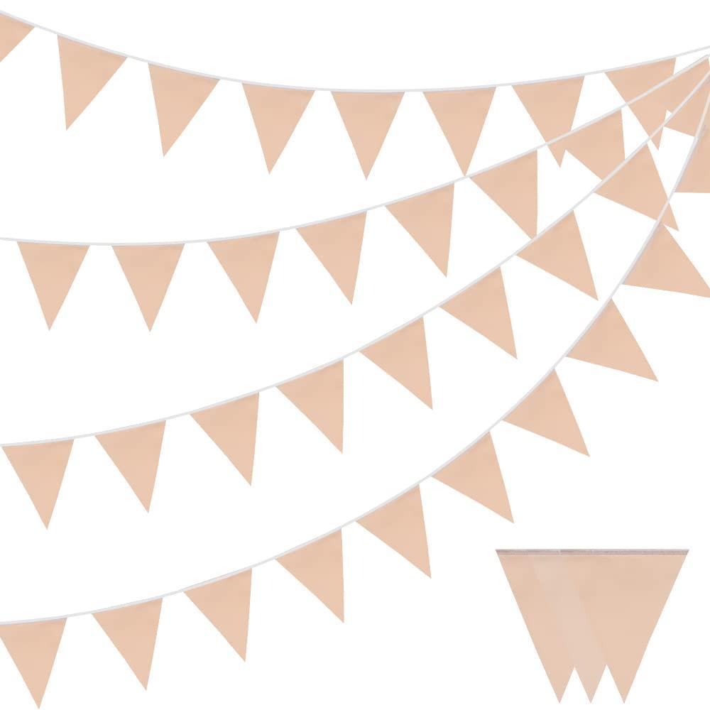 imageGuirlande en tissu jaune de 20 m avec 52 fanions triangulaires impermables rutilisables pour anniversaires mariages dcorations de maison ftes en plein airMulticolor3