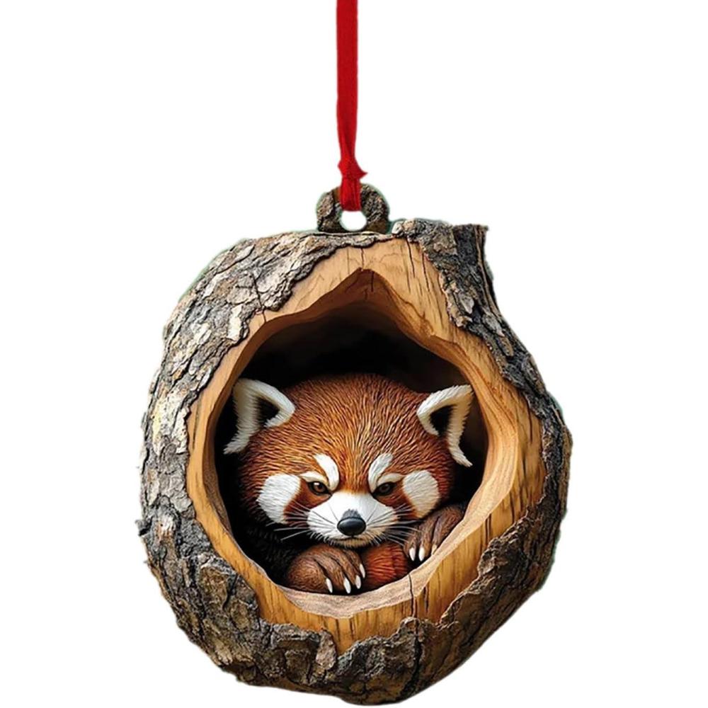 imageDecoration NoelDcorations de Sapin de Nol  Suspendre Ornement De Nol en Forme danimal Dcoration danimaux De La fort Ornement  SuspendreRaton Laveur Hibou cureuil hrisson LapinA