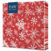 Christmas Snowflakes light red