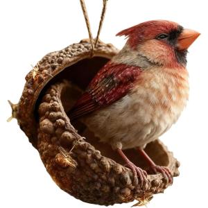 Décorations Animaux De La Forêt en Glands, Ornements De Noël Animaux en Acrylique 2D, Décorations pour Le Sapin De Noël,Dékoration de Noel Souvenir Cadeau pour Les Amoureux (H)(F)