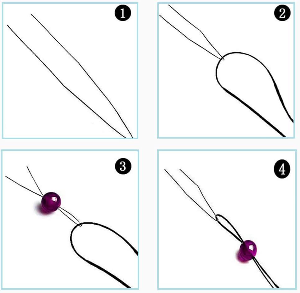 image5 Pices Aiguilles Perles Aiguille Perle Aiguille Perler pour Artisanat et Fabrication de Bijoux