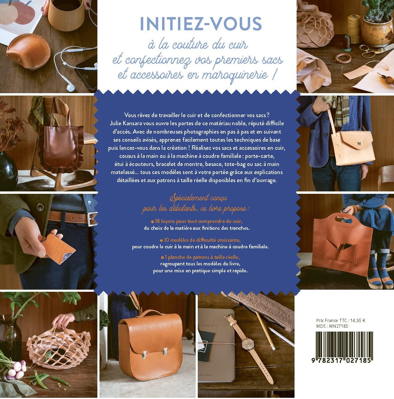 imageApprendre coudre le cuir 18 leons et 10 crations expliques en pas pas