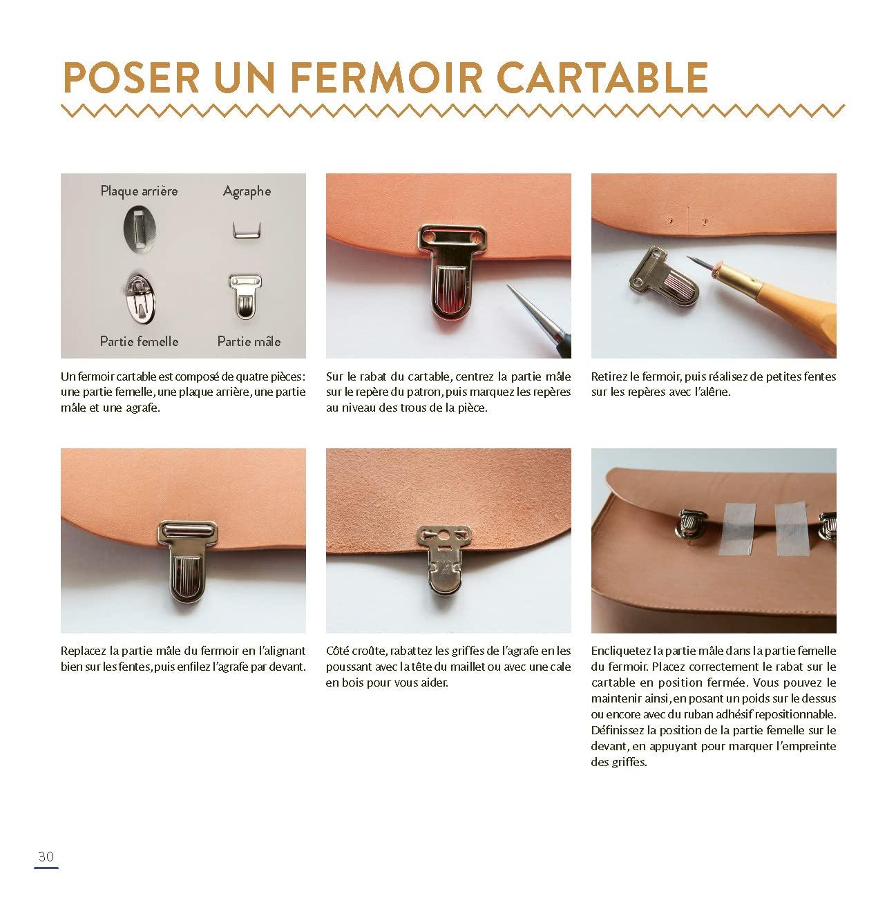 imageApprendre coudre le cuir 18 leons et 10 crations expliques en pas pas