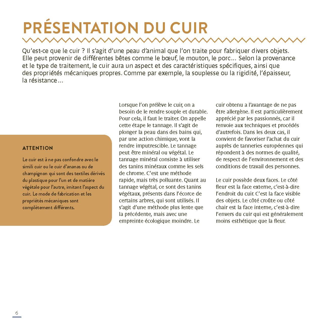 imageApprendre coudre le cuir 18 leons et 10 crations expliques en pas pas
