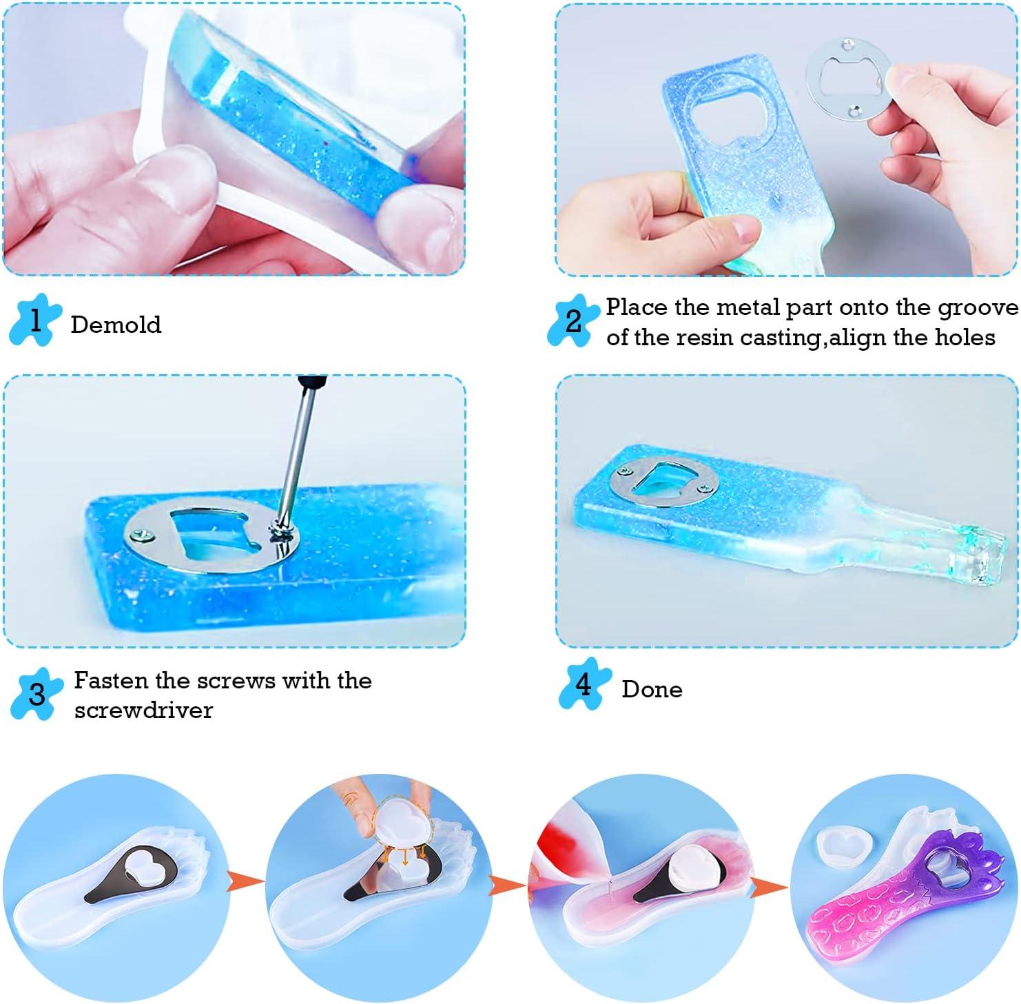 imageMoule de Dcapsuleur en Rsine poxy Avec Accessoires Kit Silicone Pour Outil de Bouteille Ouverte Bricolage Dcoration Artisanat