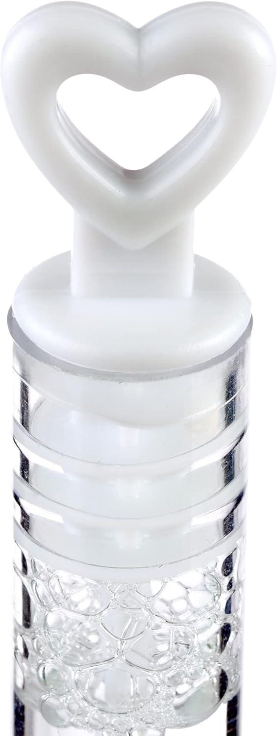 imageRelaxdays Bulles de Savon Mariage Lot de 24 poigne en Forme de cur dcoration Cadeau invits BlancTransparent