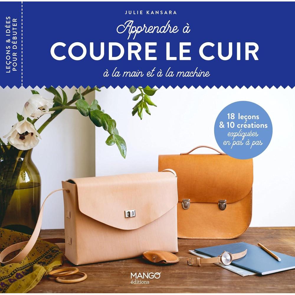 imageApprendre coudre le cuir 18 leons et 10 crations expliques en pas pas
