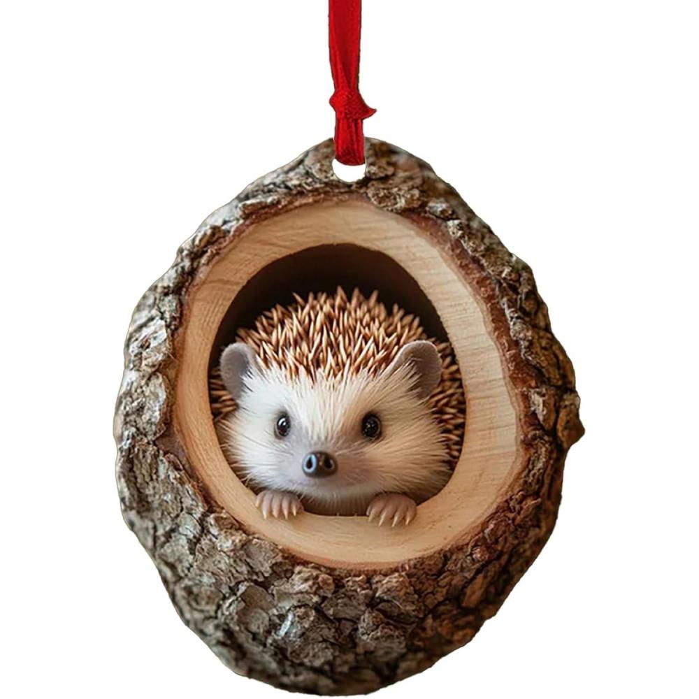 imageDecoration Noel Ornement De Nol en Forme danimal Dcoration danimaux De La fort Ornement  SuspendreRaton Laveur Hibou cureuil hrisson Lapin hrisson