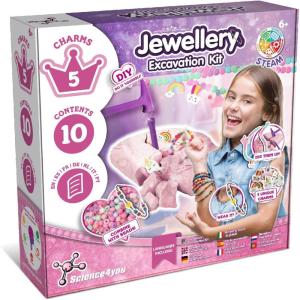 Science4you Kit Fouille de Bijoux – Découvrez Toutes les Perles Incroyable, Kit de Artisanat Pour Faire votre propre Bracelet de l&rsquo;Amitié, un Ensemble de Perles pour un Cadeau pour les Filles 6 7 8 9+(4. Kit de Fouille de bijoux)