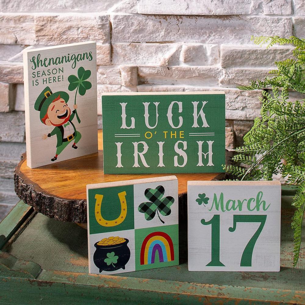 image:imageFun Express Blocs de la SaintPatrick Dcoration dintrieur 4 pices