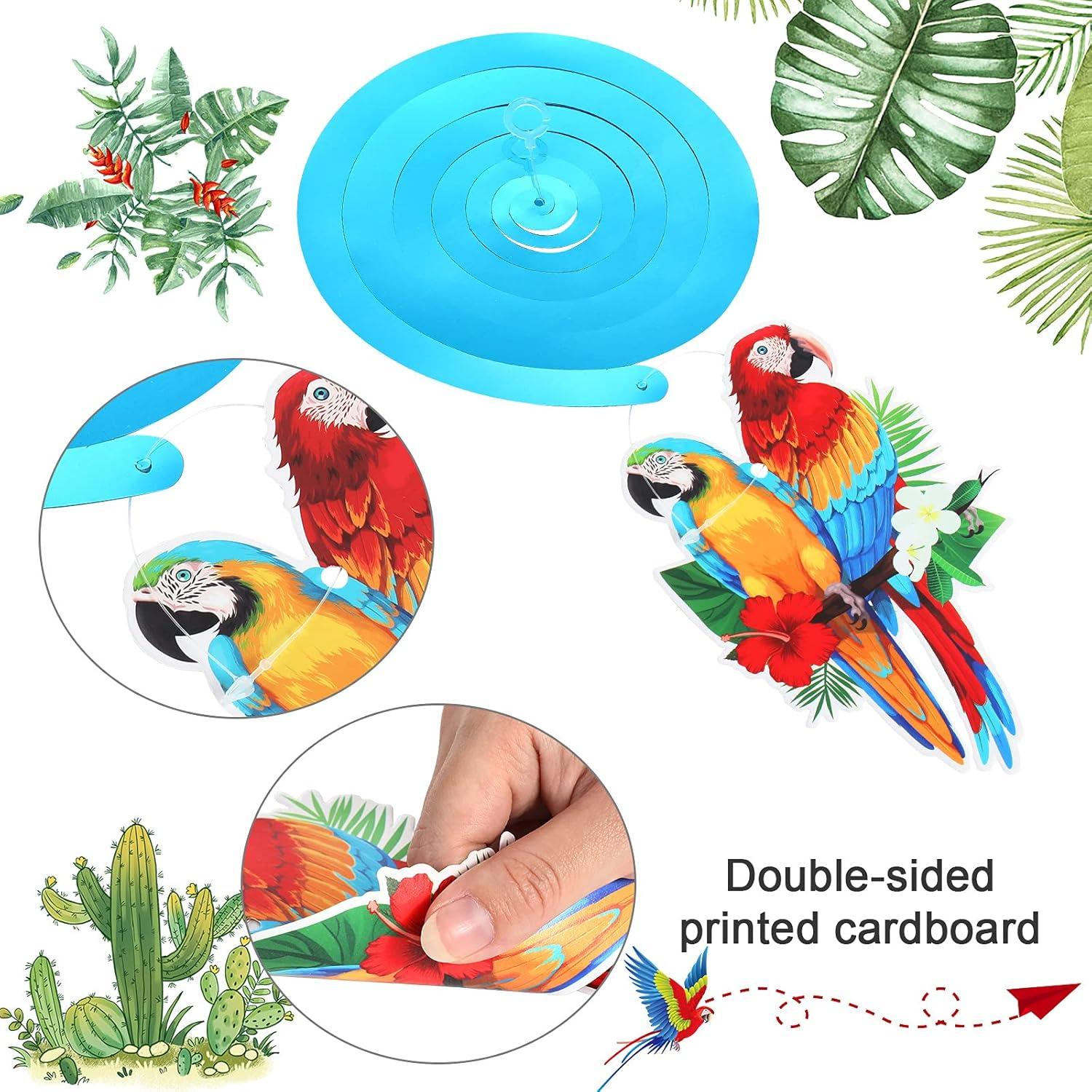 image:image30 Pices Dcoration dOiseaux Suspenduede Plafond Tropicale Hawaenne pour Fte Tiki de Perroquet Toucan t Luau Plage Piscine Mariage Anniversaire