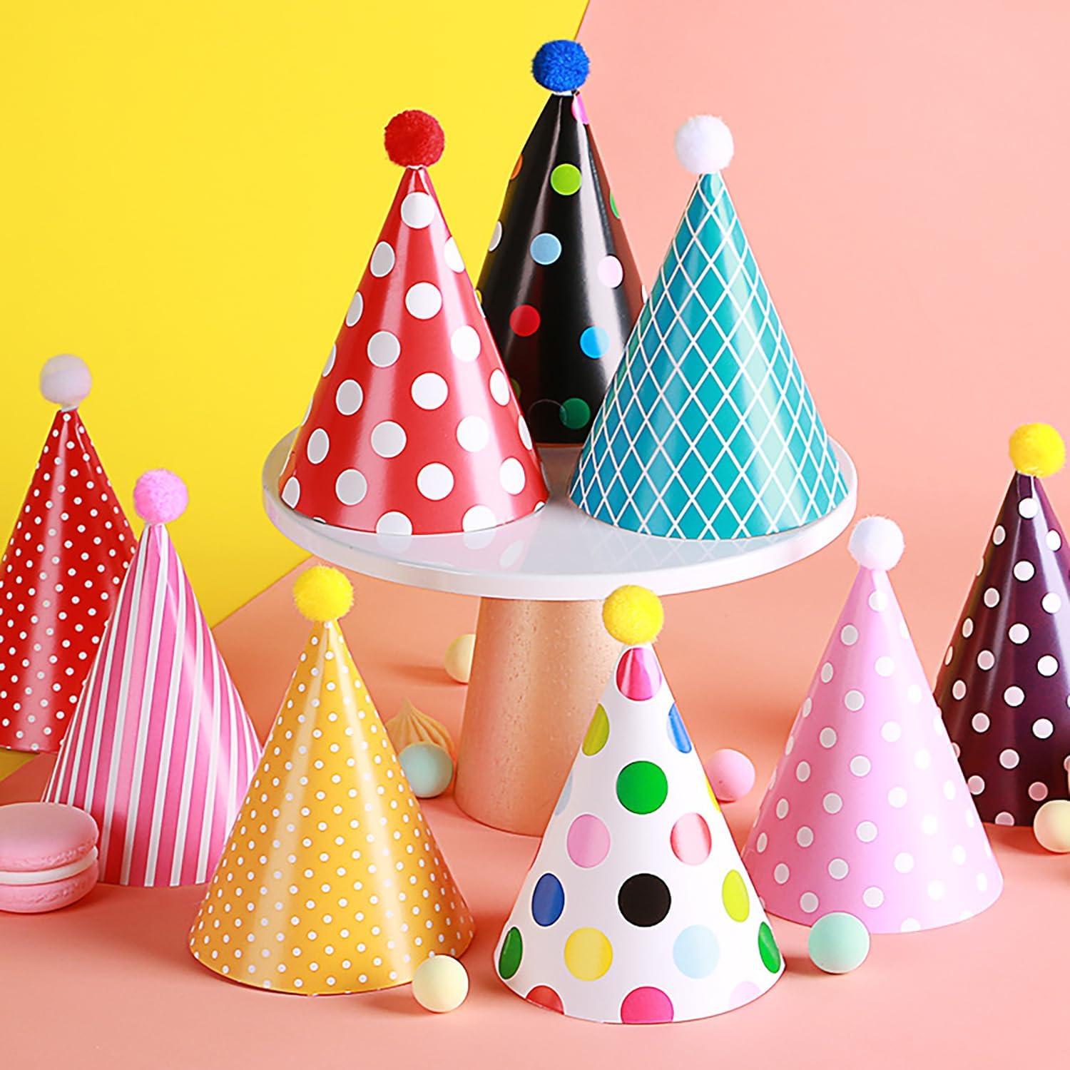 image:image11 pcs chapeaux de fte danniversairechapeaux coniques pour fte danniversaireCouronne AnniversaireParty Cne Chapeaux Chapeau de Couronne Colorespour La Fte Danniversaire de Fte de Garon F