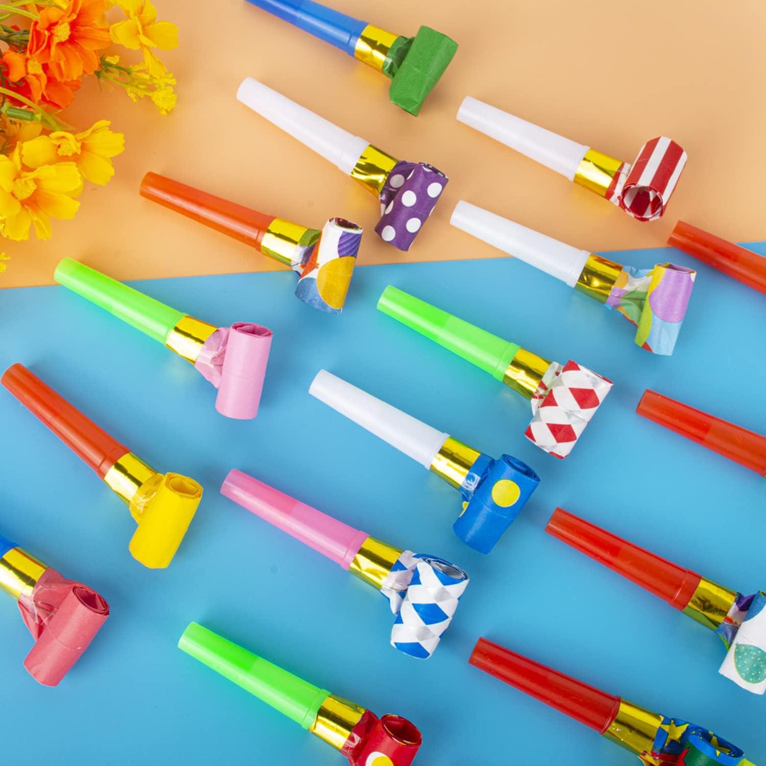 image:image25pcs Sifflet de Couleur Souffleur de Partie Trompette Multicolore Sifflet Anniversaire Partie Anniversaire Clbration Couleur Alatoire
