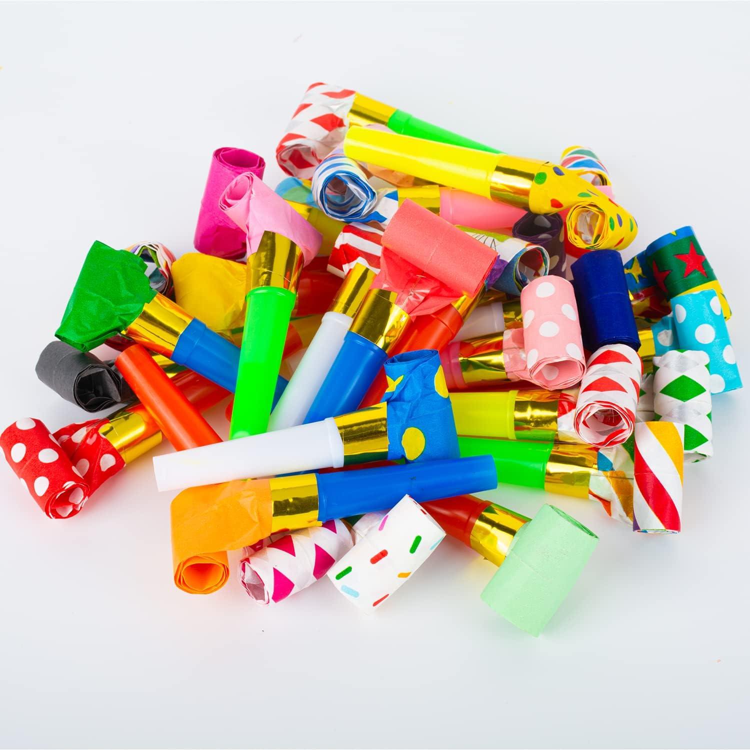 image:image25pcs Sifflet de Couleur Souffleur de Partie Trompette Multicolore Sifflet Anniversaire Partie Anniversaire Clbration Couleur Alatoire